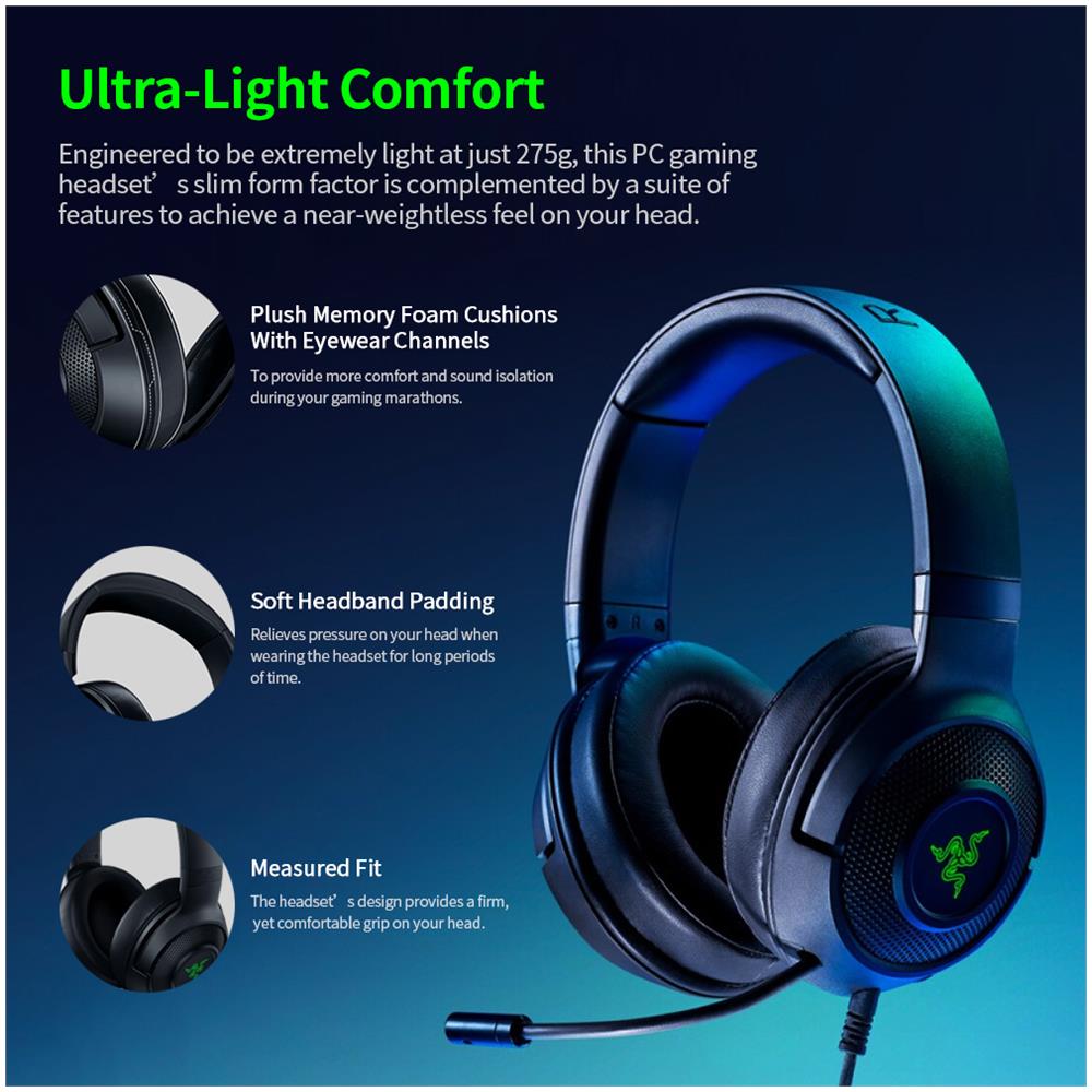 RAZER - Cuffie Da Gioco Razer Kraken X-usb Auricolare 7.1 Surround Surround  - ePRICE