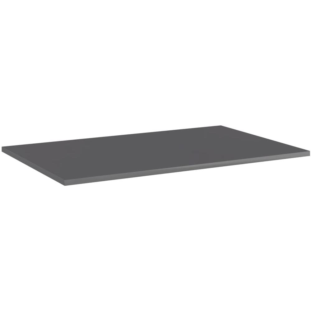 Ripiani per Libreria 4pz Grigio Lucido 80x50x1,5cm Multistrato - Foto 3