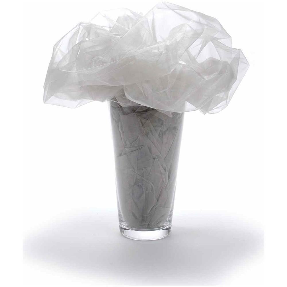 Telo In Organza Decorativo 3 X 1,45 Metri Color Argento - Foto 1