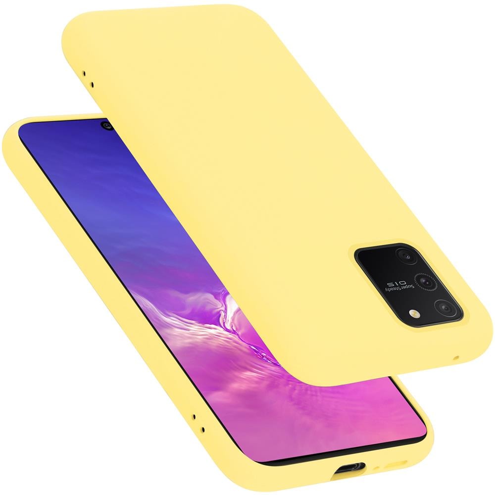 Custodia Compatibile Con Samsung Galaxy A91 / S10 Lite / M80s In Liquid Giallo - Coperchio Protettivo In Silicone Tpu Flessibile - Foto 1