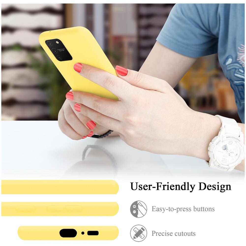 Custodia Compatibile Con Samsung Galaxy A91 / S10 Lite / M80s In Liquid Giallo - Coperchio Protettivo In Silicone Tpu Flessibile - Foto 7