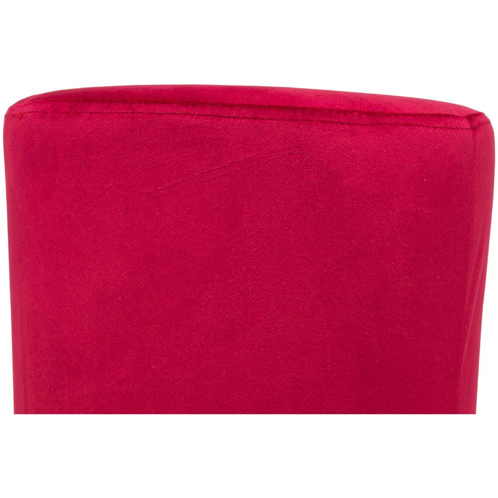 Pouf Salotto Camera Rotondo Imbottito Modello Cilindro Velvet In Tinta Unita Pouf Bordeaux - Foto 5