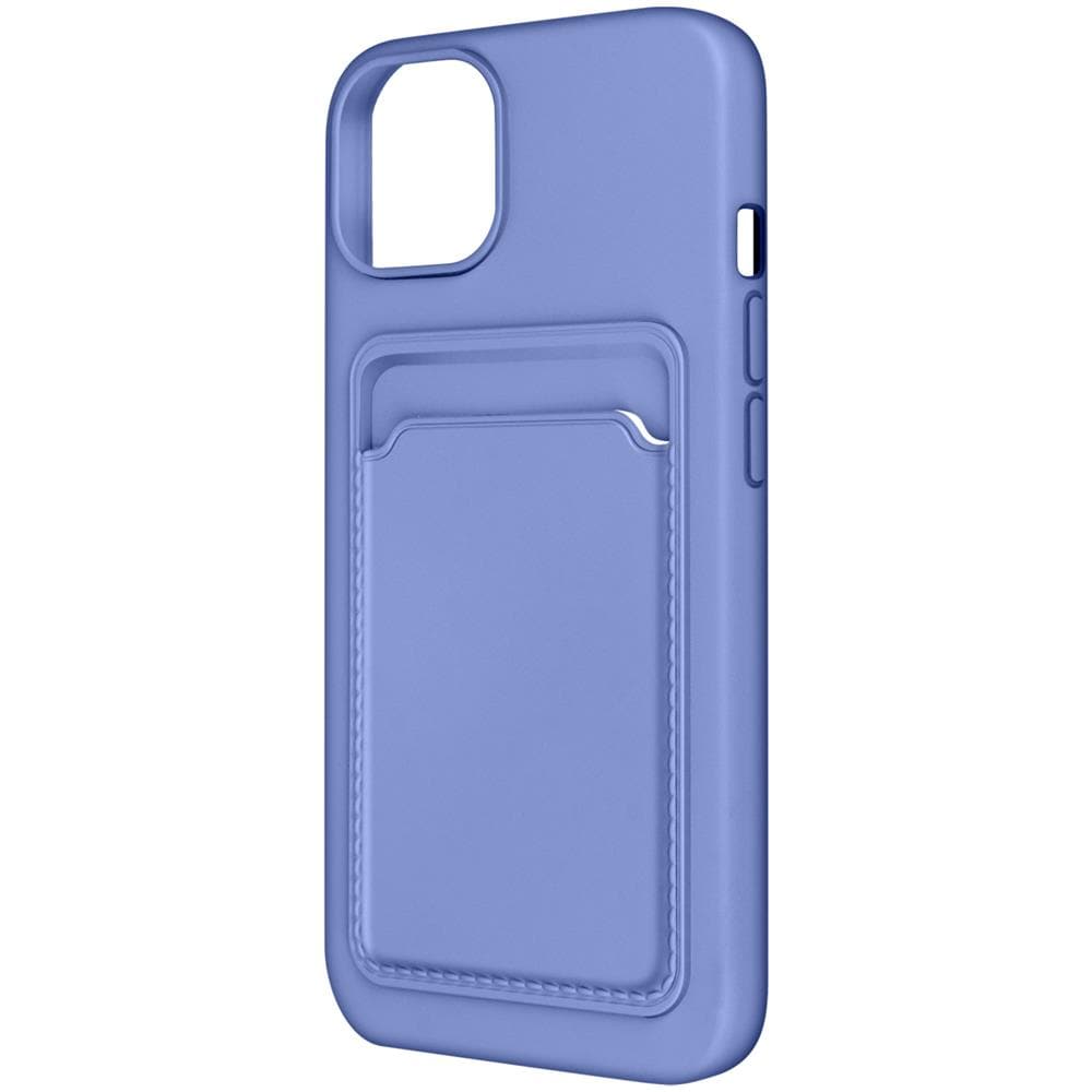 Cover Con Portacarte Per Iphone 12 / 12 Pro In Silicone Morbido Viola - Foto 1