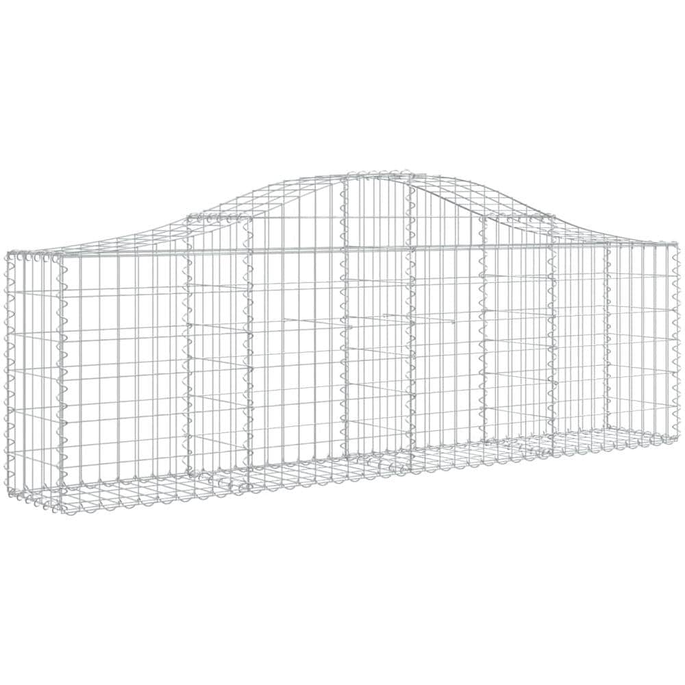 Cesti Gabbioni Ad Arco 8 Pz 200x30x60/80 Cm Ferro Zincato - Foto 3