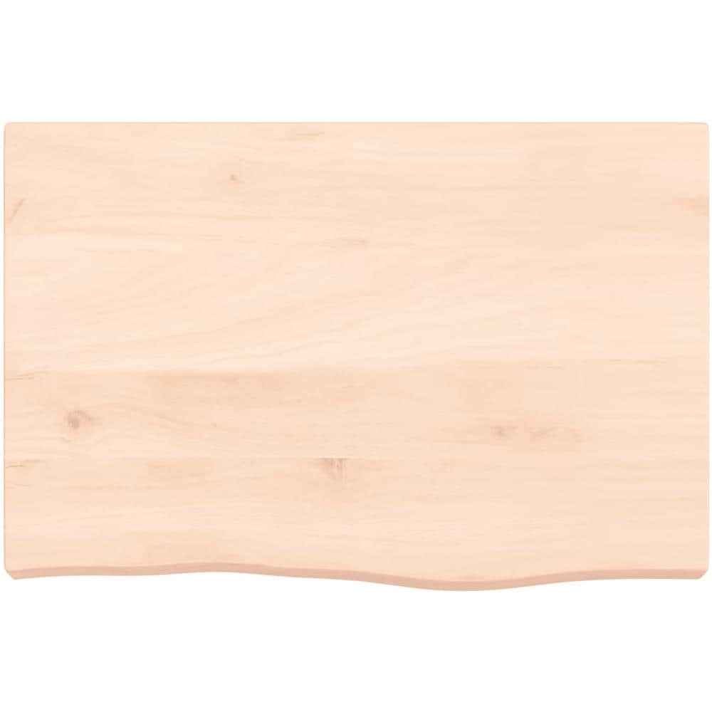 Piano per Tavolo 60x40x (2-6) cm in Rovere Massello Non Trattato - Foto 3