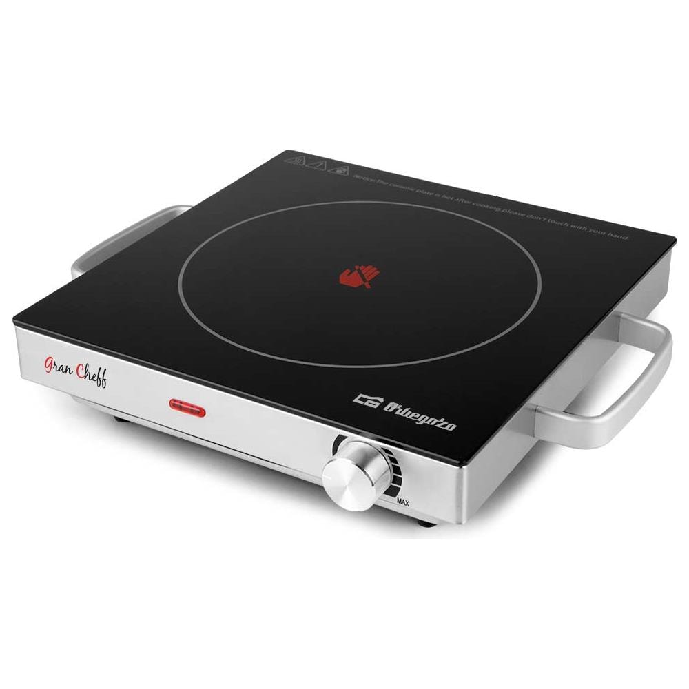 Piano Cottura PCE5000 Vetroceramica 1 Zone Cottura da 28 cm Colore Nero /Acciaio Inossidabile - Foto 1