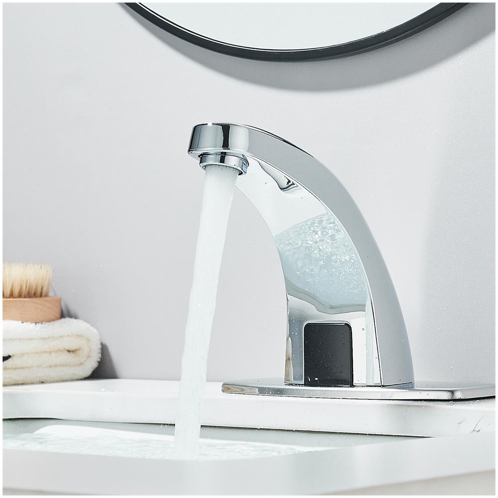 Rubinetto per lavabo da bagno, Blackswan, tipo M356, modello cromato lucido con sensore, misura 13 cm - Foto 2