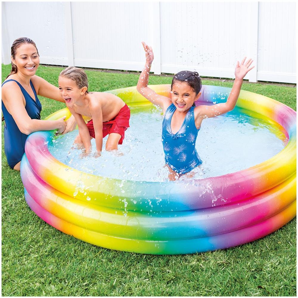 58449NP - Piscina Gonfiabile Arcobaleno 168 x 38 cm - Foto 2
