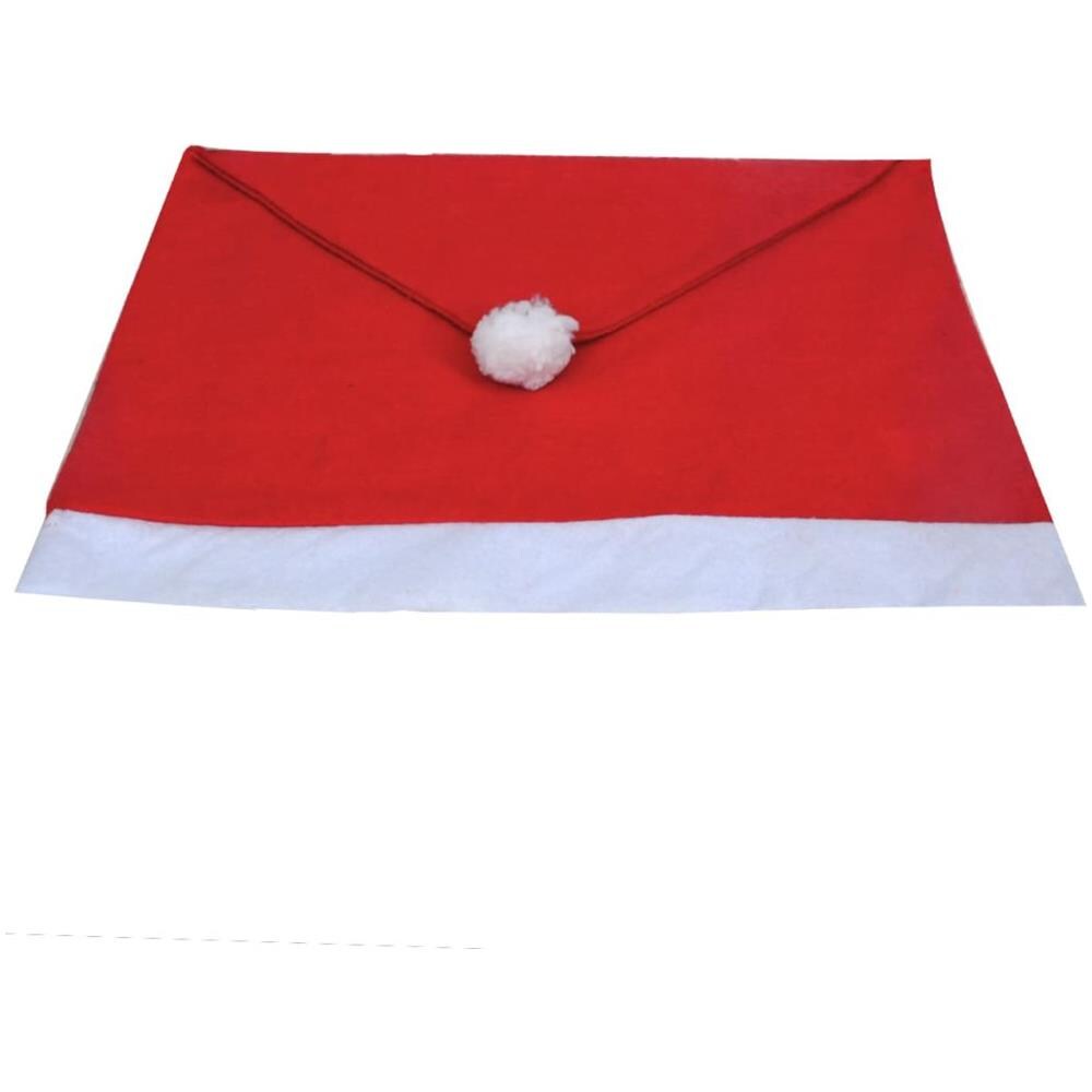 Set 6 Pz Copri Schienale Da Sedia Cappello Babbo Natale - Foto 6