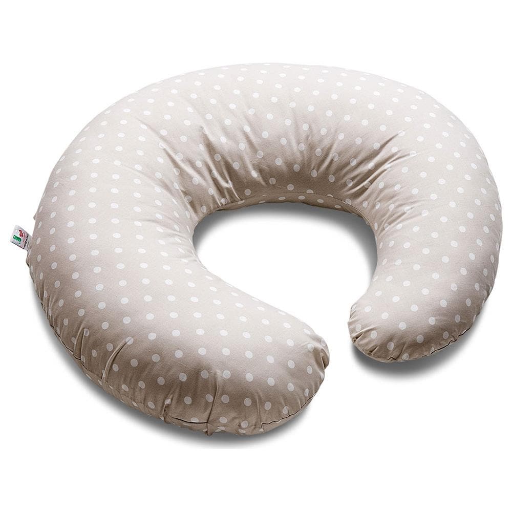 Cuscino Ciambella Per Allattamento Anatomico Italbany Pois Tortora - Foto 1