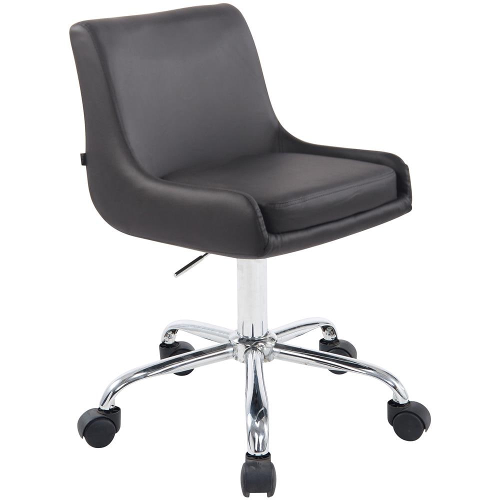 Sedia Sgabello da Lavoro con Ruote Club in Similpelle - Sedia Lavoro Studio Ambulatorio Estetista Regolabile e Girevole a 360° Grigio - Foto 1