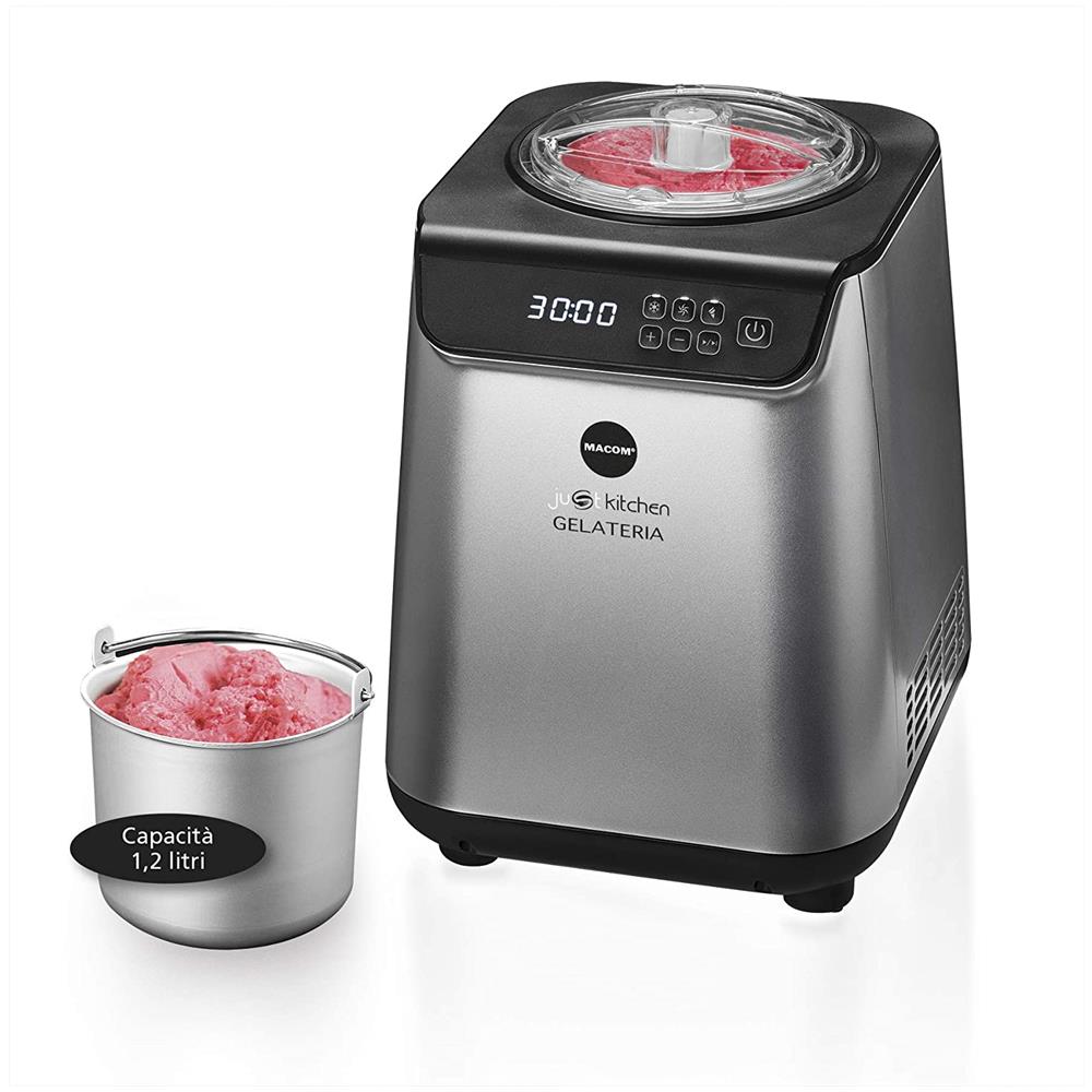 Gelateria Just Kitchen con Compressore a Struttura Verticale Salvaspazio Capacità 1,2L - Foto 2