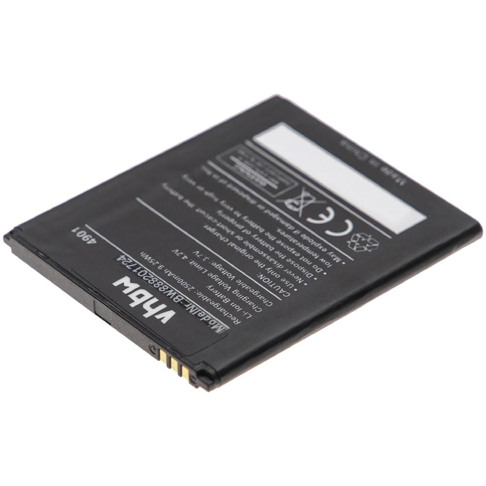 Batteria Compatibile Con Wiko Tommy 1, 2 Smartphone Cellulare (2500mah, 3,7v, Li-poly)  - Foto 2