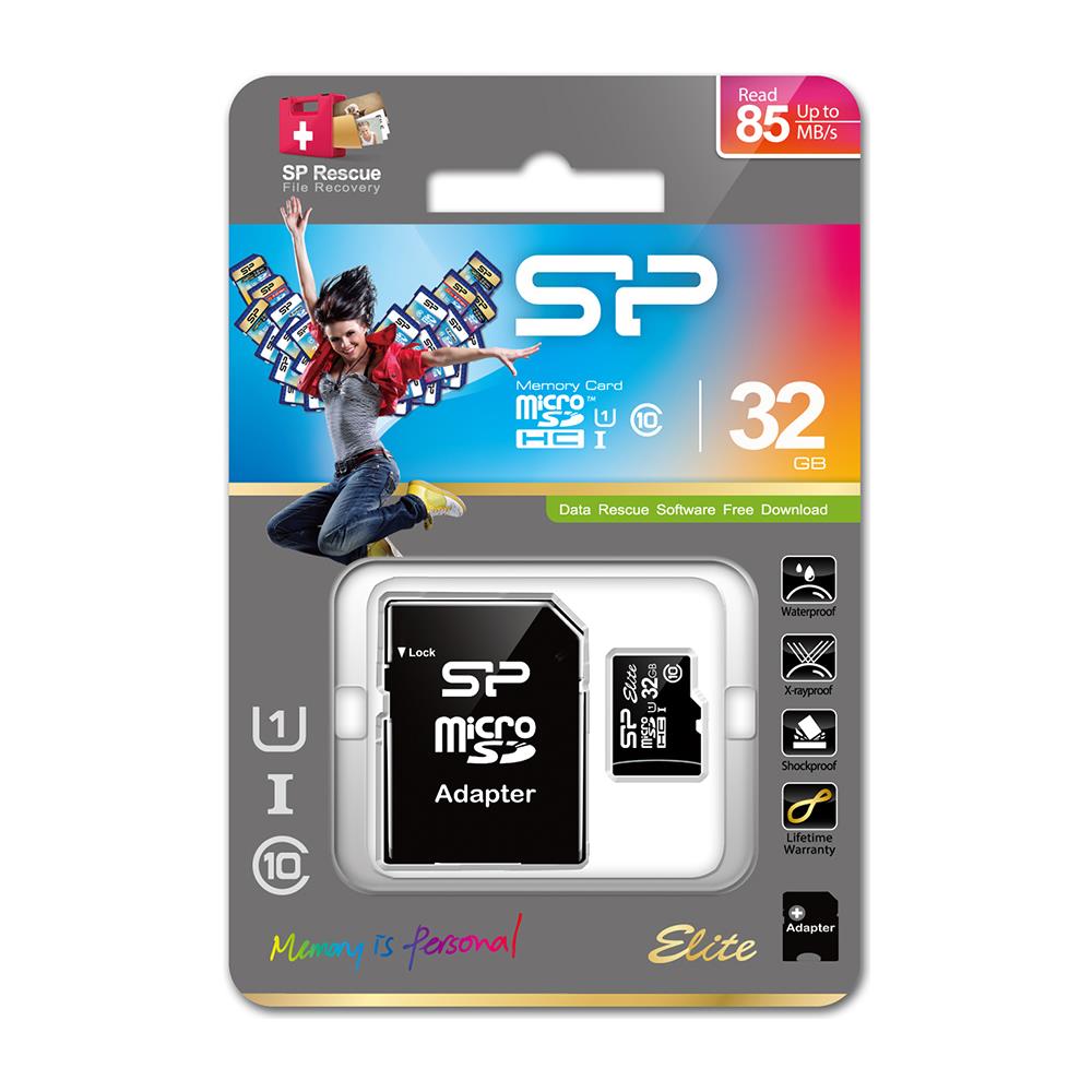 Elite 32GB microSDHC UHS-I, MicroSDHC, 0 - 70 °C, Nero, -40 - 85 °C, Class 10, SD - Foto 1