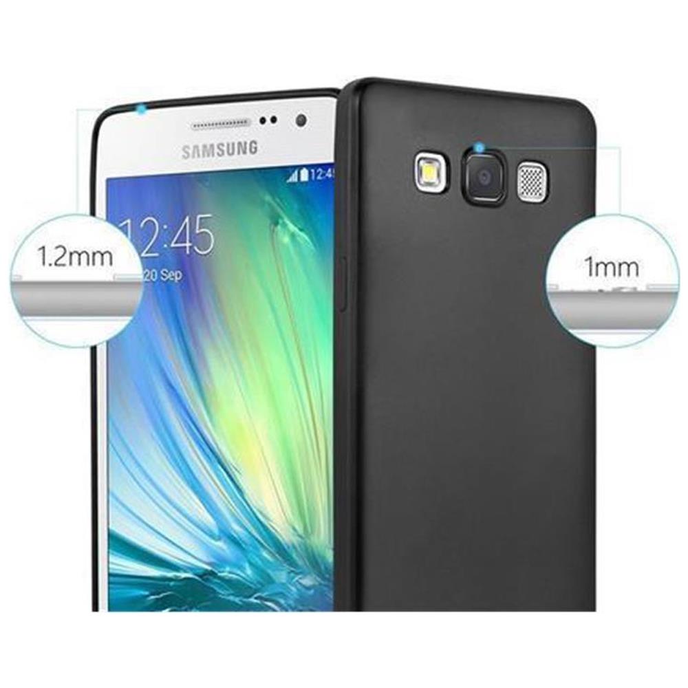 Custodia Compatibile Con Samsung Galaxy A5 2015 In Nero Metallico - Coperchio Protettivo In Silicone Tpu Flessibile - Foto 2