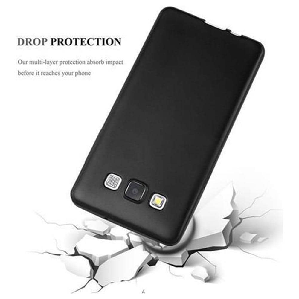 Custodia Compatibile Con Samsung Galaxy A5 2015 In Nero Metallico - Coperchio Protettivo In Silicone Tpu Flessibile - Foto 4