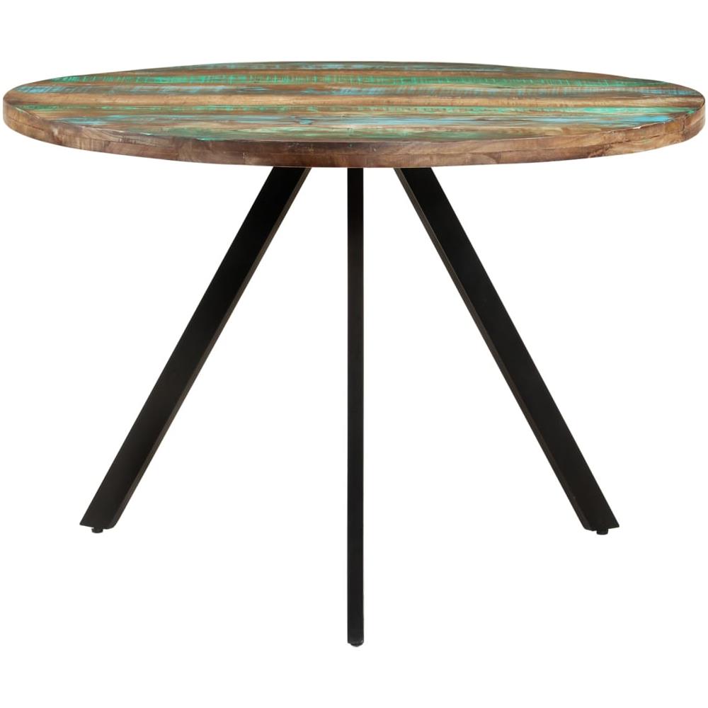 Tavolo Da Pranzo 110x75 Cm In Legno Massello Di Recupero - Foto 2