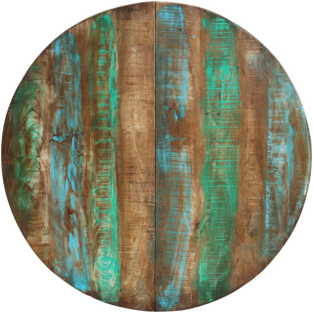 Tavolo Da Pranzo 110x75 Cm In Legno Massello Di Recupero - Foto 3