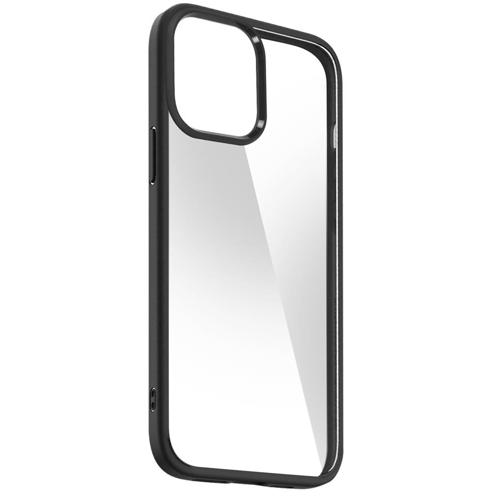 Cover Iphone 14 Pro Max Trasparente Bordo Nero Antiurto Spigen Ultra Hybrid - Foto 2