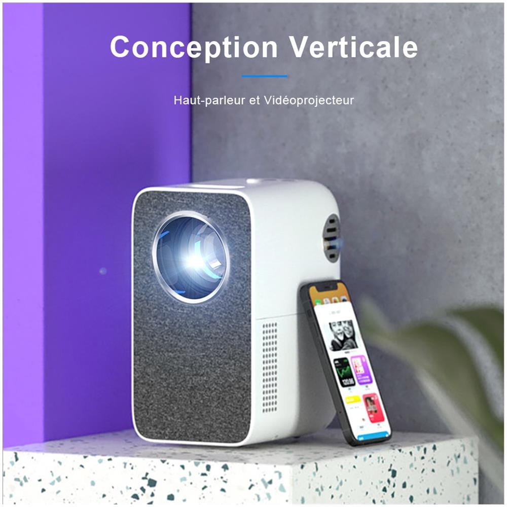 Proiettore Portatile Smart L1 LED 4500 lumen Rapporto di Contrasto 10000:1 Full HD 1920 x1080 Pixel Colore Grigio - Foto 2
