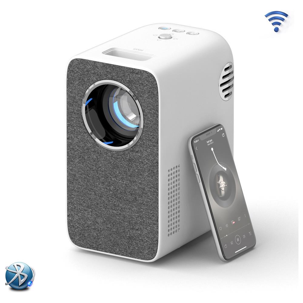 Proiettore Portatile Smart L1 LED 4500 lumen Rapporto di Contrasto 10000:1 Full HD 1920 x1080 Pixel Colore Grigio - Foto 1