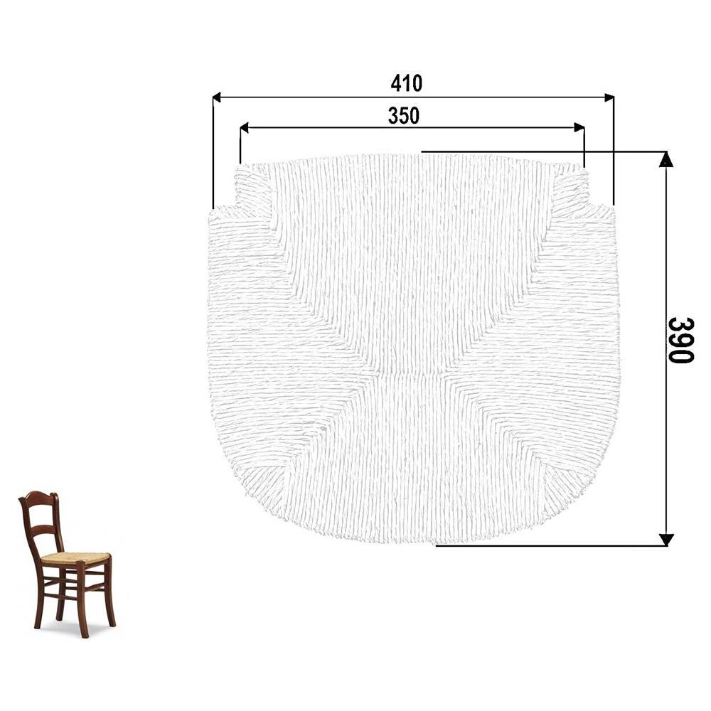 Ricambio Per Sedia Modello C 2000 In Paglia Di Riso - Foto 3