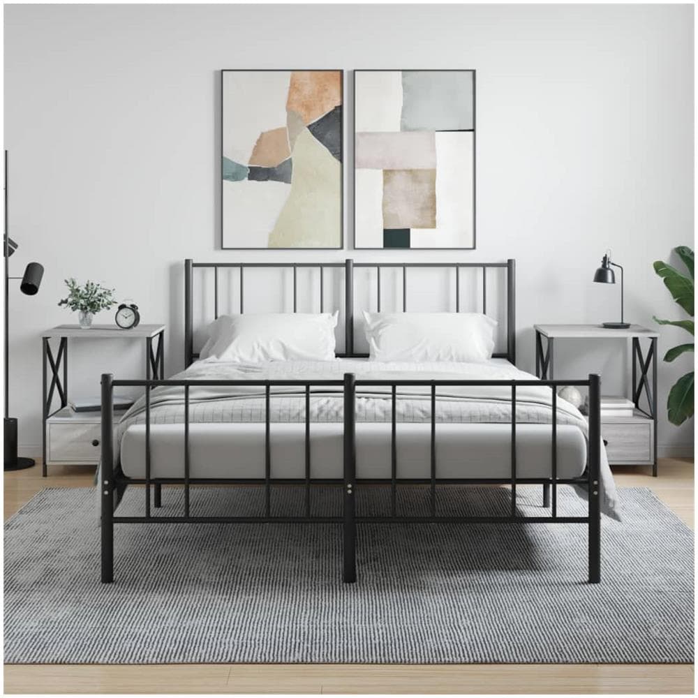 Comodini 2 Pz Grigio Sonoma 50x41x65 Cm In Legno Multistrato - Foto 1