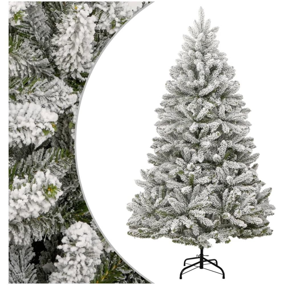 Albero Natale Artificiale Incernierato Con Neve Fioccata 180 Cm - Foto 1
