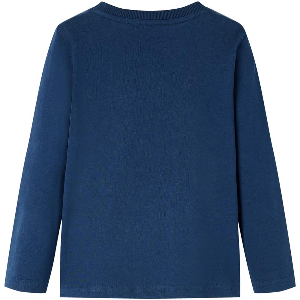 Maglietta Da Bambino A Maniche Lunghe Stampa Dinosauro Blu Marino 116 - Foto 2