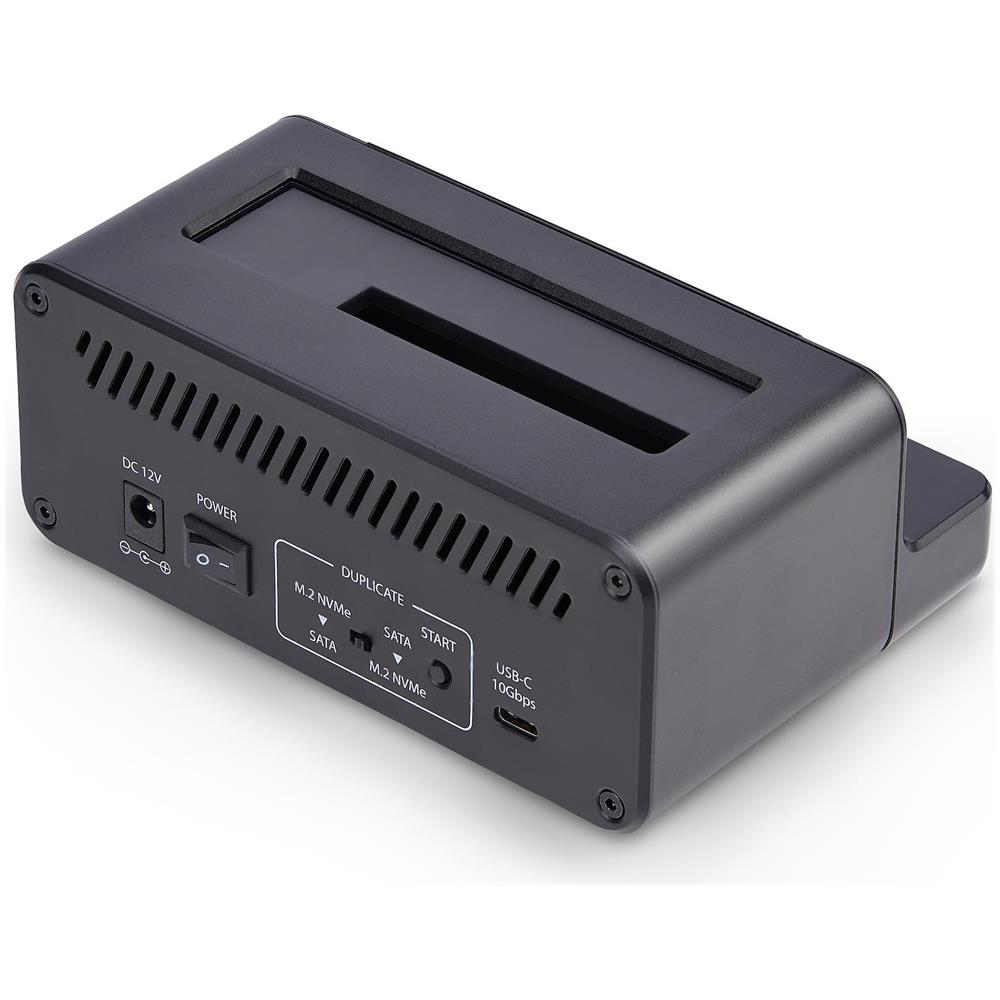 Duplicatore di Unità da M. 2 NVMe a 2.5/3.5 SATA, Clonatore Autonomo Bidirezionale a Doppio Slot SSD da NVMe a SATA / SATA a NVMe fino a 27GBpm, TAA - Foto 2