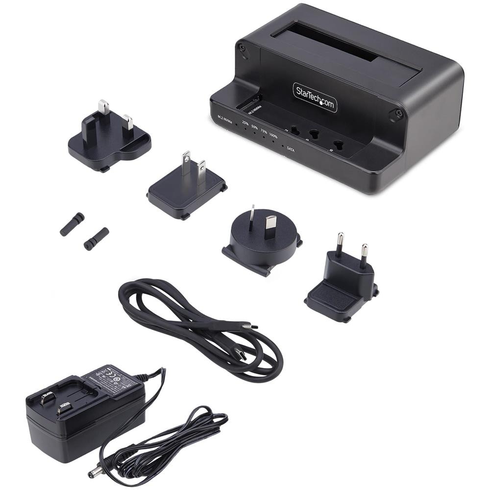 Duplicatore di Unità da M. 2 NVMe a 2.5/3.5 SATA, Clonatore Autonomo Bidirezionale a Doppio Slot SSD da NVMe a SATA / SATA a NVMe fino a 27GBpm, TAA - Foto 11