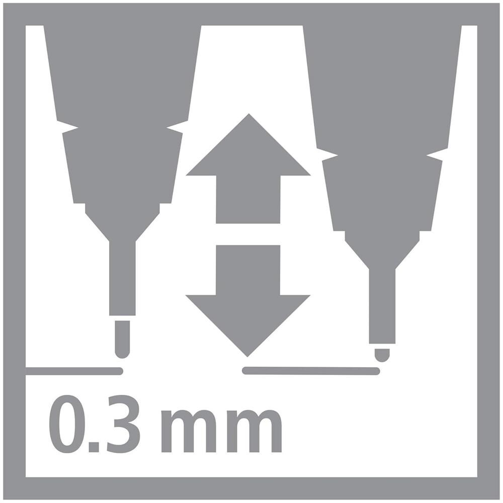 SENSOR F - Fineliner con punta ammortizzata - Tratto Fine (0,3 mm) - Confezione da 10 - Rosa - Foto 10