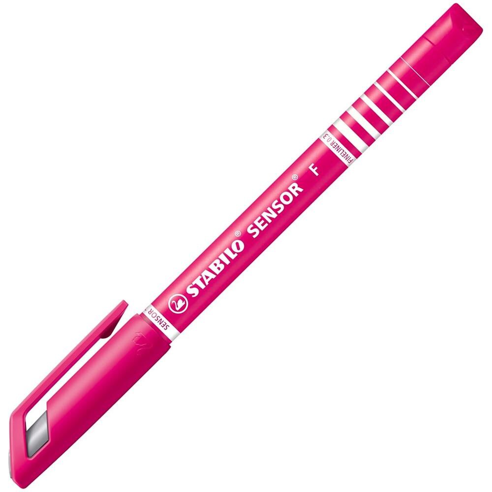 SENSOR F - Fineliner con punta ammortizzata - Tratto Fine (0,3 mm) - Confezione da 10 - Rosa - Foto 2