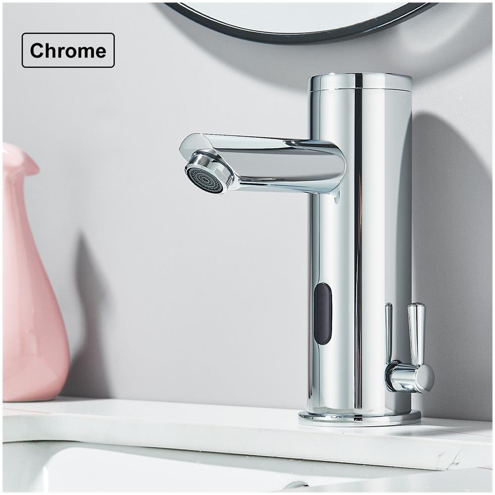 Rubinetto per lavabo da bagno, Blackswan, tipo M354, modello cromato con sensore, misura 18 cm - Foto 1