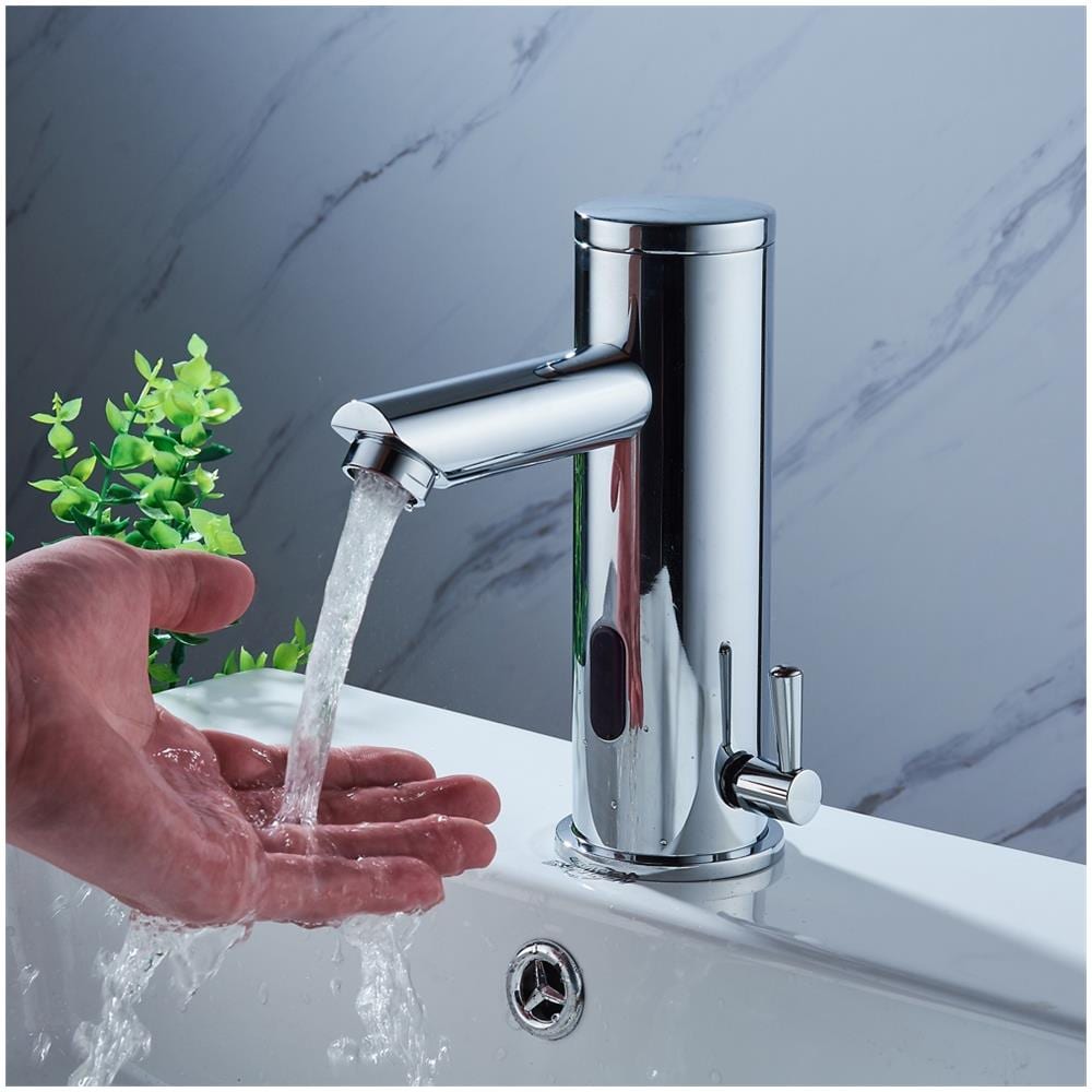 Rubinetto per lavabo da bagno, Blackswan, tipo M354, modello cromato con sensore, misura 18 cm - Foto 2