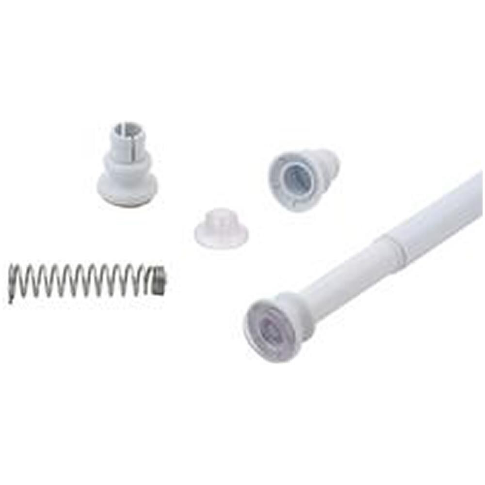 Asta sostegno 125-215 cm estensibile in alluminio per tende doccia - Foto 2