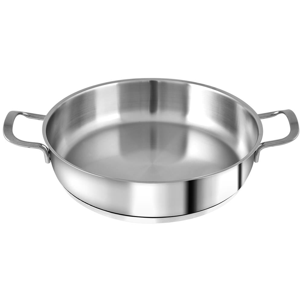 Tegame Inox Elodie Fondo Induzione 2 Manici cm 22 Lt 1.5 - Foto 1