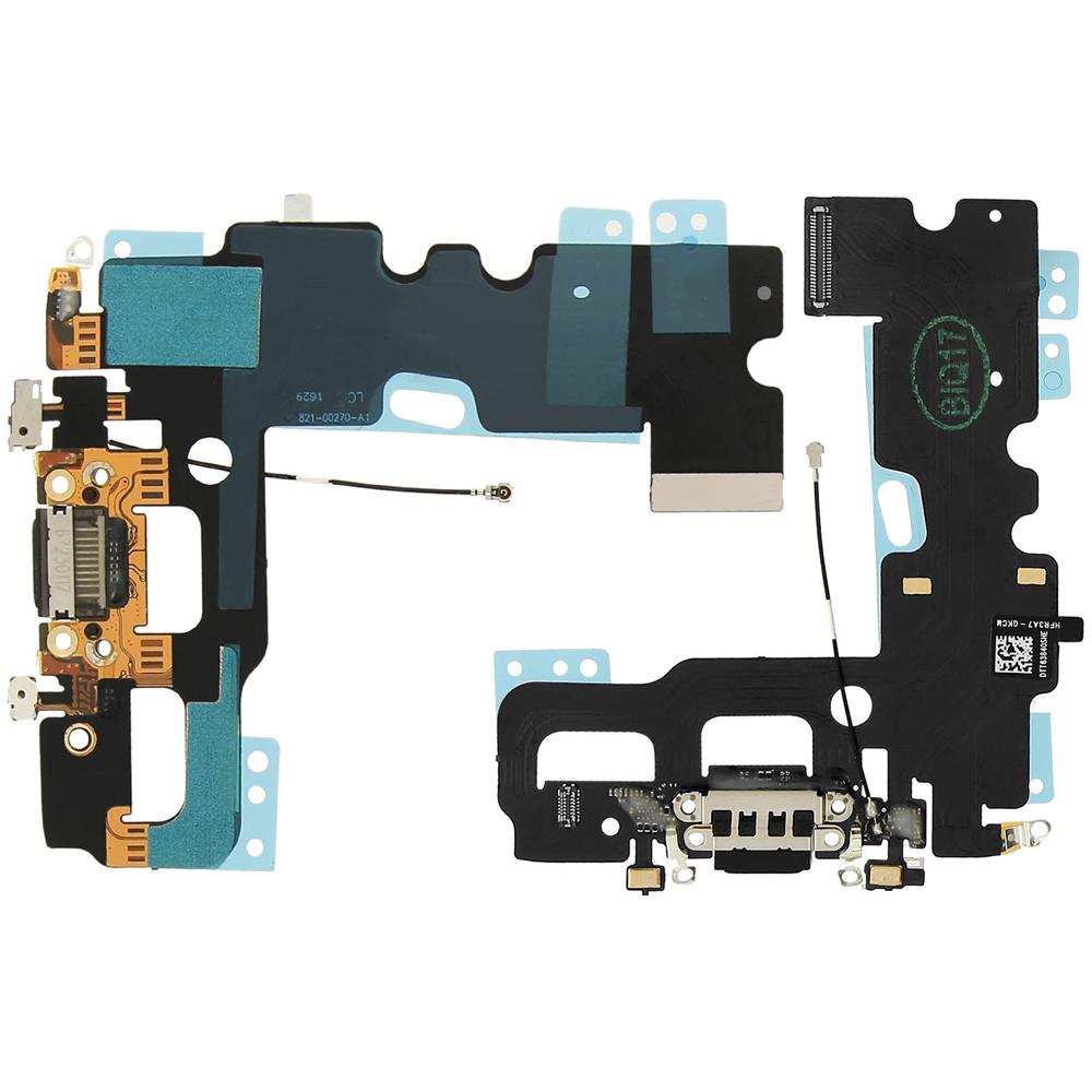 Connettore + Presa Di Ricarica Iphone 7 - Connettore Lightining Nero - Foto 1