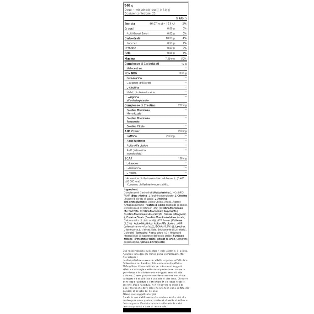 Nitrox Therapy 340g - Biotech Usa - Pre-allenamento Con Caffeina - Frutta Tropicale - Foto 2