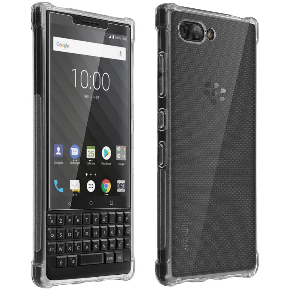 Cover Blackberry Key2 Cover Silicone + Pellicola Flessibile Trasparente - Foto 2