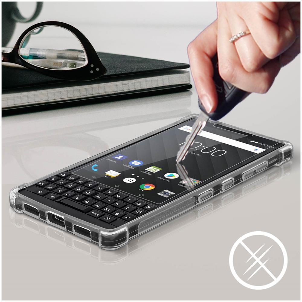 Cover Blackberry Key2 Cover Silicone + Pellicola Flessibile Trasparente - Foto 6