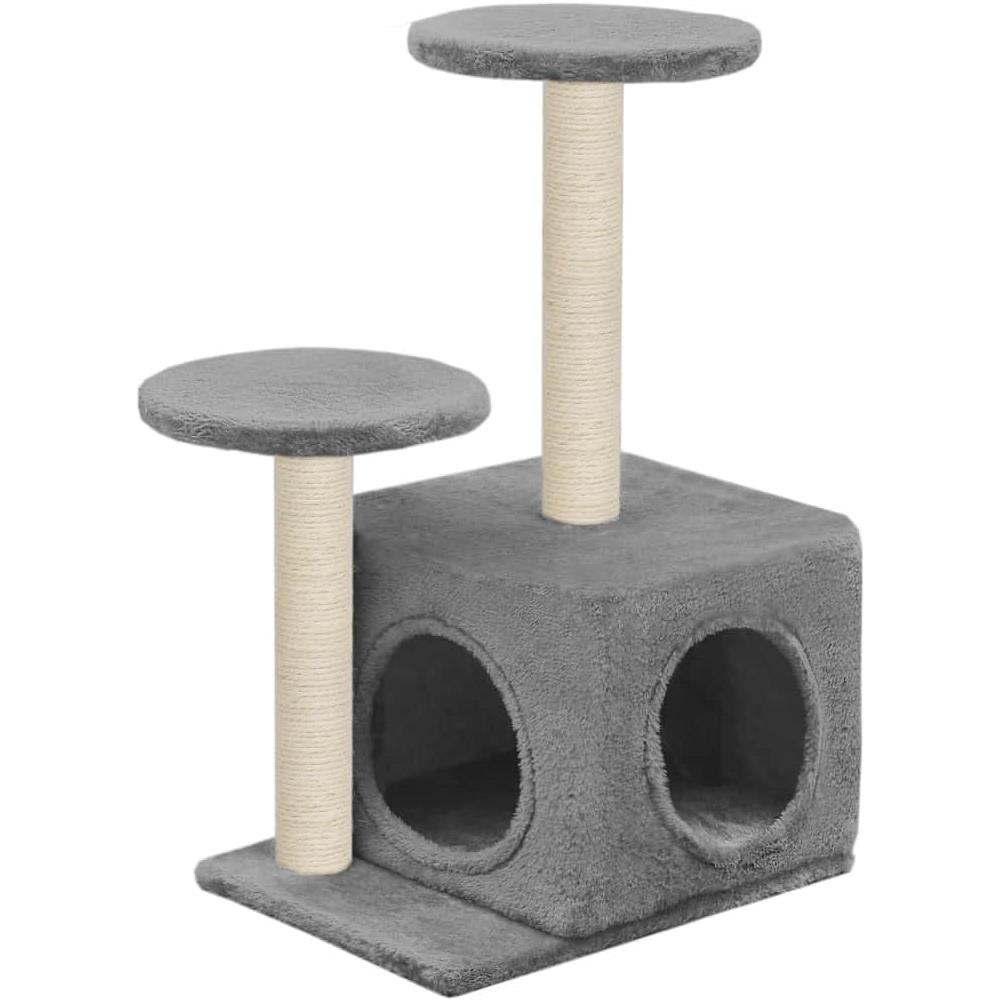 Albero Per Gatti Con Tiragraffi In Sisal 60 Cm Grigio - Foto 2