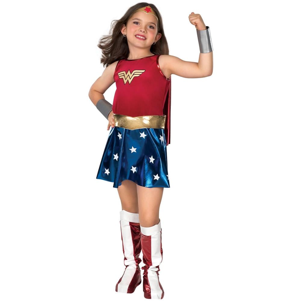 Travestimento Wonder Woman Per Bambina - Taglia: 7/8 Anni (128 Cm)  - Foto 1
