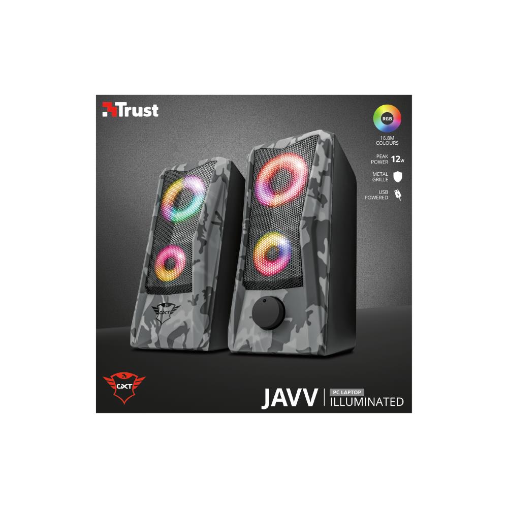 Set di Altoparlanti GXT 606 Javv 2.0 Illuminazione RGB Colore Nero e Grigio - Foto 8
