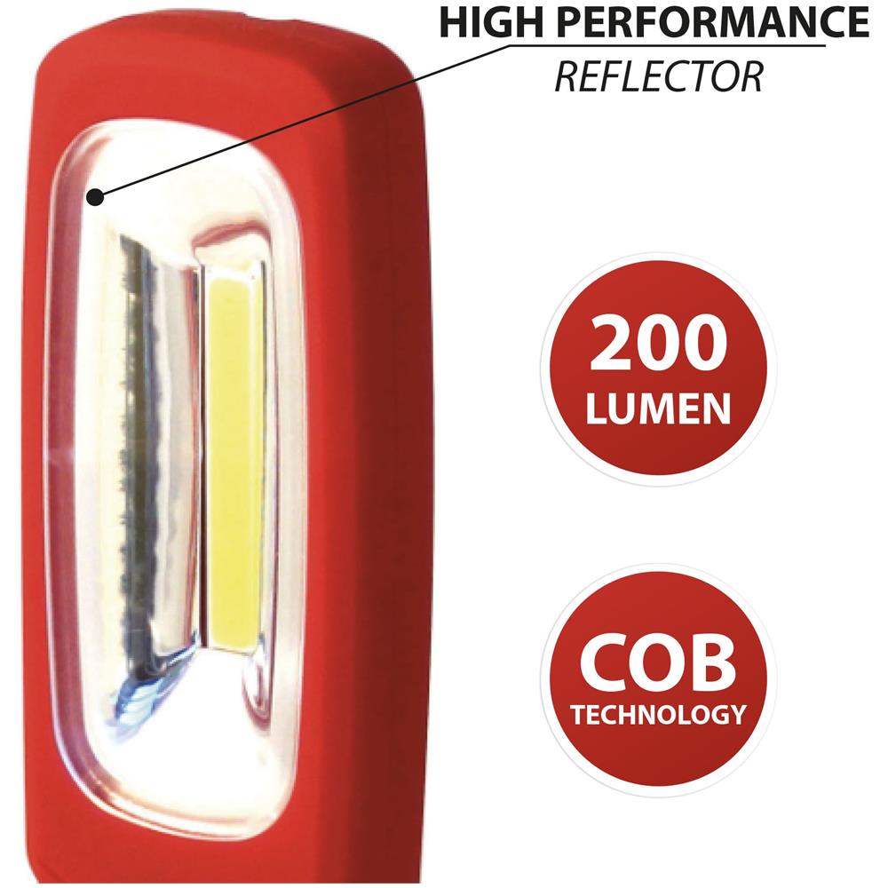 Luce Da Lavoro Cob Led Con Calamita E Gancio - Foto 5