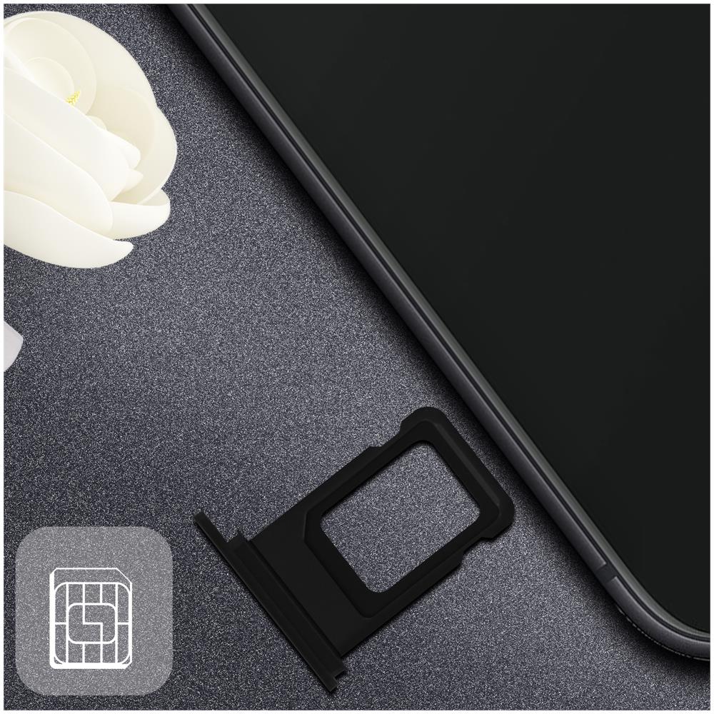 Alloggio Sim Apple Iphone 11 Pro Supporto Scheda Nano Sim Di Ricambio - Nero - Foto 5