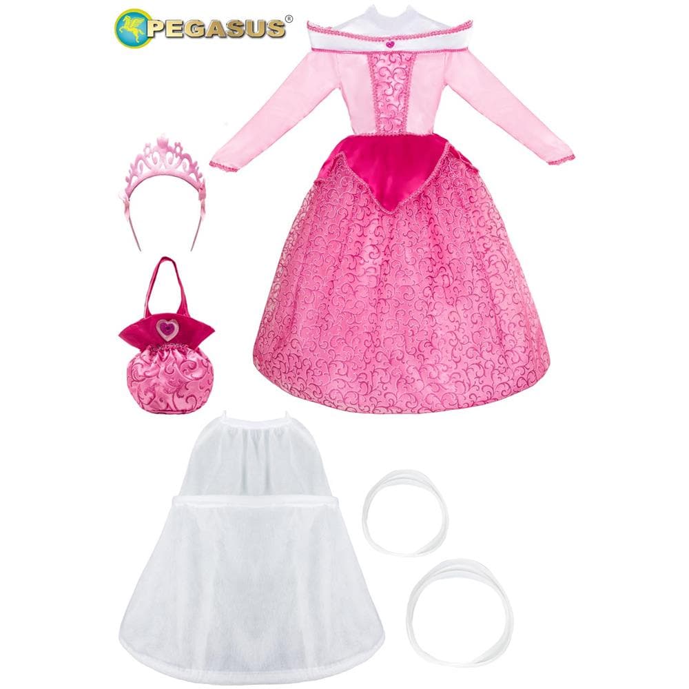 Costume Principessa Aurora Tg. 8/9 Anni Carnevale Pegasus - Foto 4