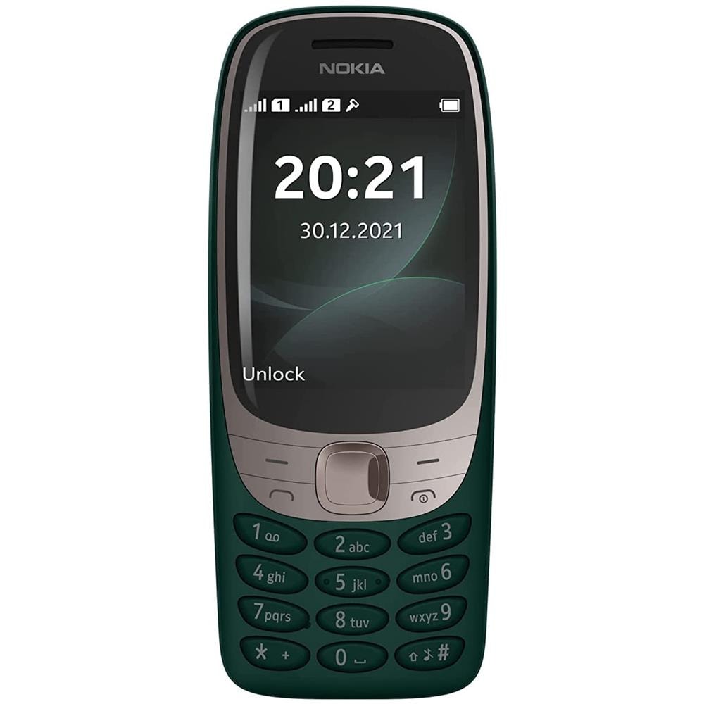 6310 16 MB Dual Sim Display 2.8" Slot Micro SD Fotocamera 0.3 Mpx Colore Verde Scuro - Foto 2