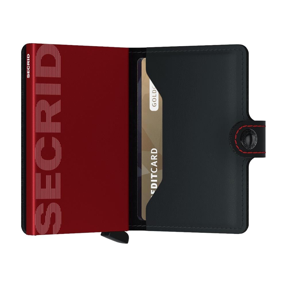 Miniwallet Secrid Mm Matte Black Red - Foto 2