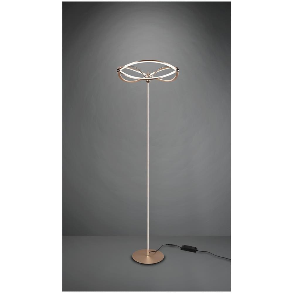 Charivari Piantana Led Ottone Satinato Ellissi Dimmerabile H. 175cm - Foto 1